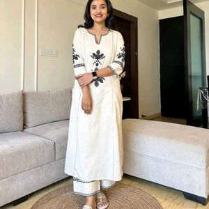 Embroidery Work Kurti Set