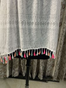 White Boho Tunic with Tassels