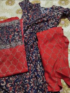 Floral Print Anarkali Suit