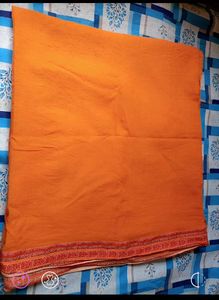 Orange 🧡 dhoti with Traditional Border