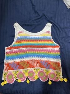 Colorful Crochet Tank Top