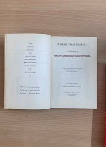 Vintage 'A Treasury of Great American Quotations'