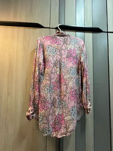 Floral pink top and palazzo Co-od Set