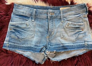 low waist distressed Denim Shorts
