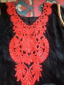 Black Net Anarkali Suit