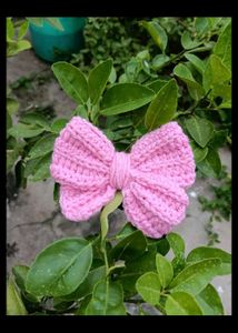 Crochet Bow Hair Clip pack of 1