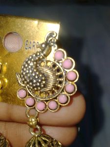 Pink Jhumka