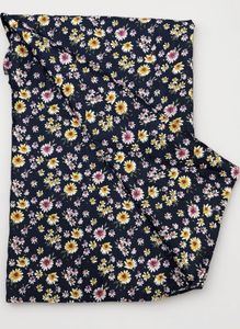 women suit  fabric Navy Floral Daisy Print Fabri