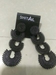 Statement Black Dangle Earrings