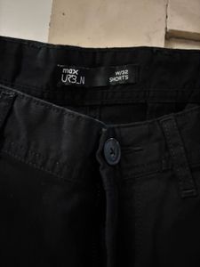 MAX Men's Black Casual Shorts