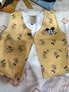 Yellow Mickey Mouse Vest for Boys