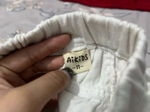 White Denim Shorts
