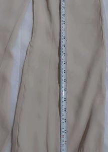 Classic Beige Wide-Leg Trousers