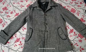 Vintage Houndstooth Wool Blend Coat🥰