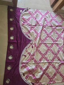 Elegant Purple &amp; Cream Curtains