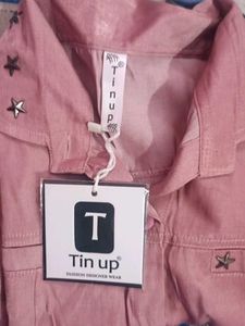 Cute Pink Star Detail Shirt