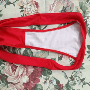 Women's Red Bikini Bottom