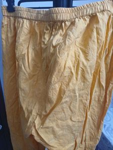 Yellow Printed Kurta and Pant