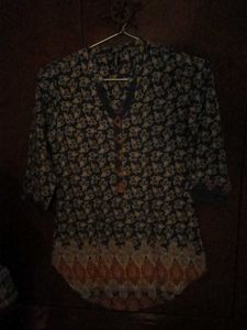 Stylish Floral Print Kurta
