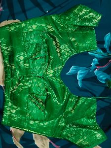 Stunning Emerald Green Embroidered Saree