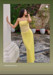 Yellow Sleeveless co-ord set