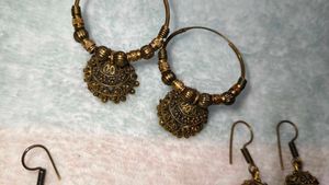 Ethnic Jhumka Hoop Earrings