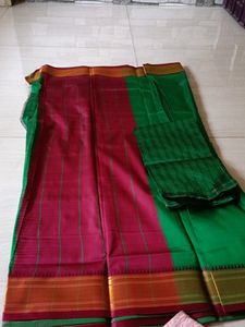 Saree For Girls With Blouse Pic