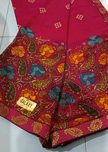 Printed Soft Saree With Unstitched Blouse