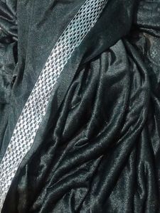 Title: Black Stylish Saree with Silver Border ,New