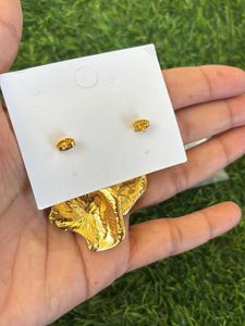 Chic Gold Abstract Drop Earrings