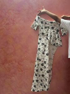 Floral Print Asymmetrical Dress