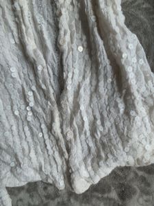 handmade white shrug