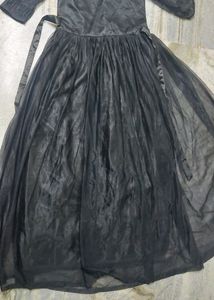black gown