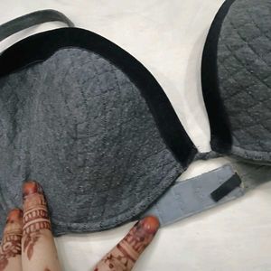 ❤️‍🔥 Comfortable Grey Padded Bra