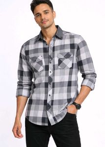 Men's Classic Plaid Long Sleeve Shirt