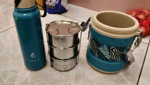 IVE O Tycoon Insulated Tiffin &amp; Bottle Set