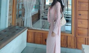 Elegant savana Pink Lace Dress [XS size]