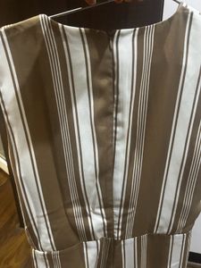 Striped V-Neck Jumpsuit