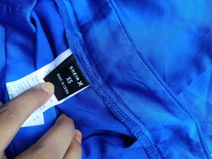 Vibrant Blue Flared Pants