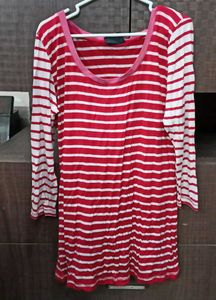 Red Striped T Shirt