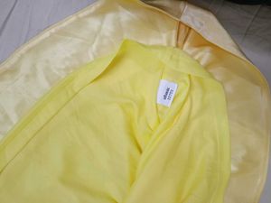 Chic Yellow Strapless Cocktail Dress