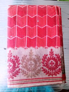 New stone work cotton saree