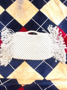 Handmade Macrame Fringe Bag
