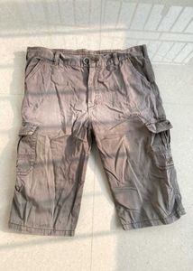 Grey Cargo Shorts