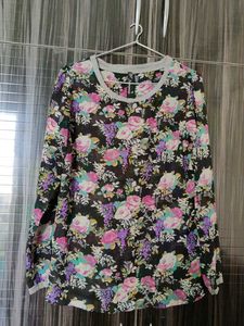 Floral Print Long Sleeve Top