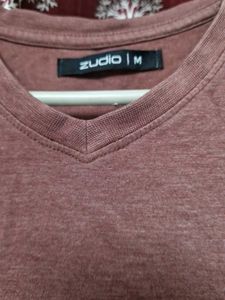 zudio V_neck T-Shirt