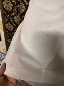 Elegant White Strapless Asymmetrical Dress