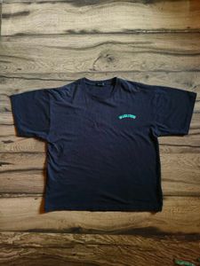 Dark Navy Graphic T-Shirt With Little Distress