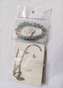 Panda Pearl Necklace &amp; Bracelet Set