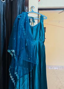 Elegant Teal Kurta Set with Dupatta